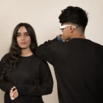 Basic Black Crew Neck Fleece Sweat Shirt